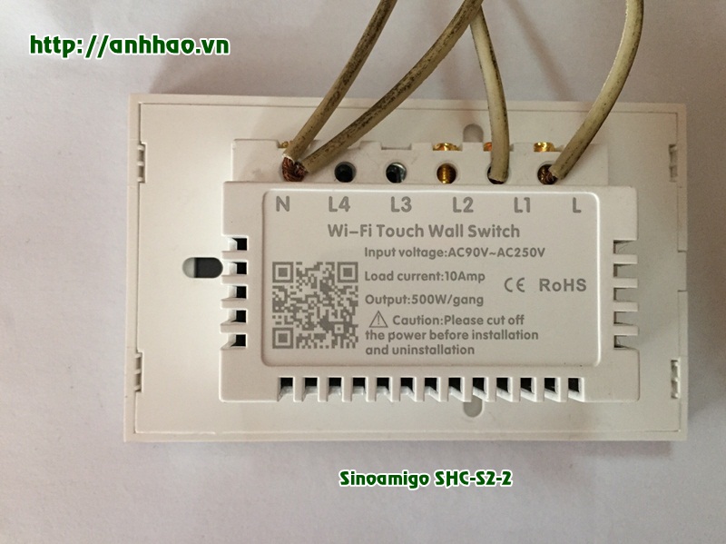 Ổ cắm công tắc thông minh Sinoamigo SHC-S2-2